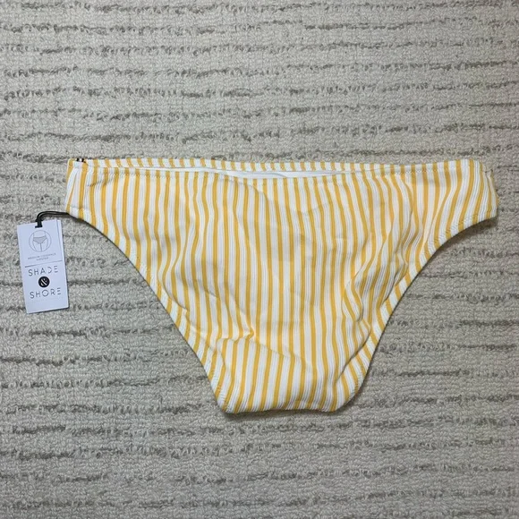 Shade & Shore yellow and white striped bikini - Picture 9 of 10